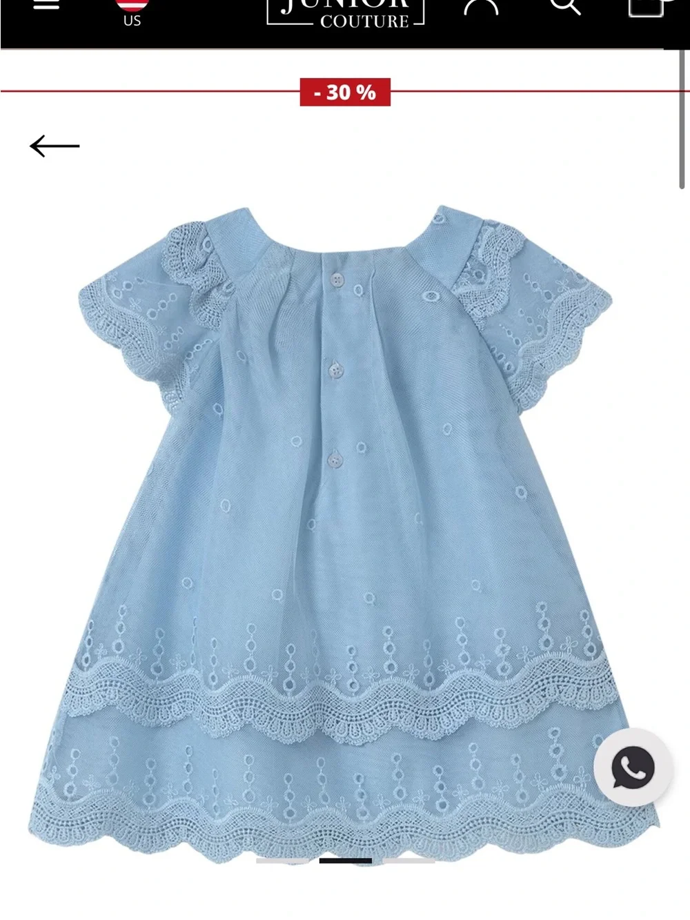 NWOT! Mayoral Younger Girls Blue Embroidered Tulle Dress! Size 18 mo!